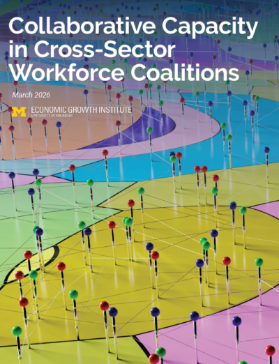 Report cover with title Collaborative Capacity in Cross-Sector Workforce Coalitions, March 2026