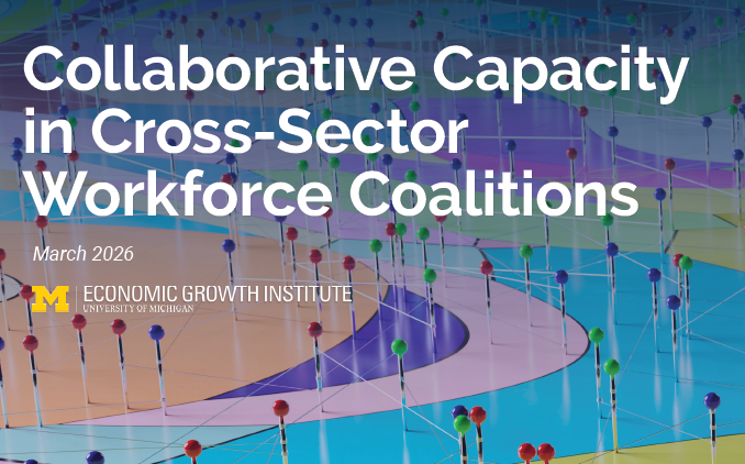 Report cover with title Collaborative Capacity in Cross-Sector Workforce Coalitions, March 2026